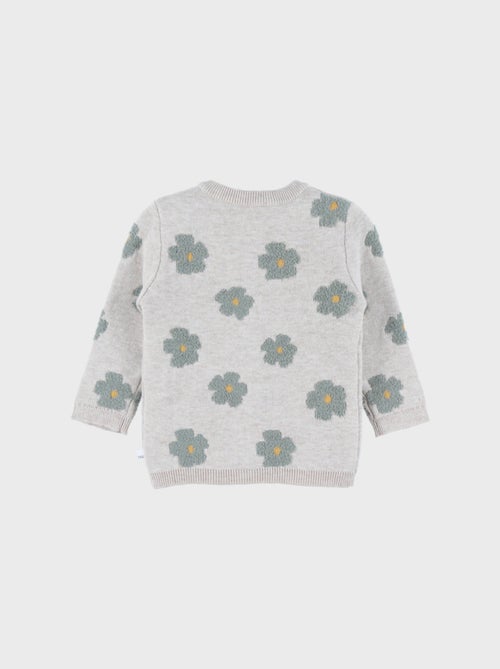 Cardigan en tricot clair à fleurs Noukie's - Kiabi