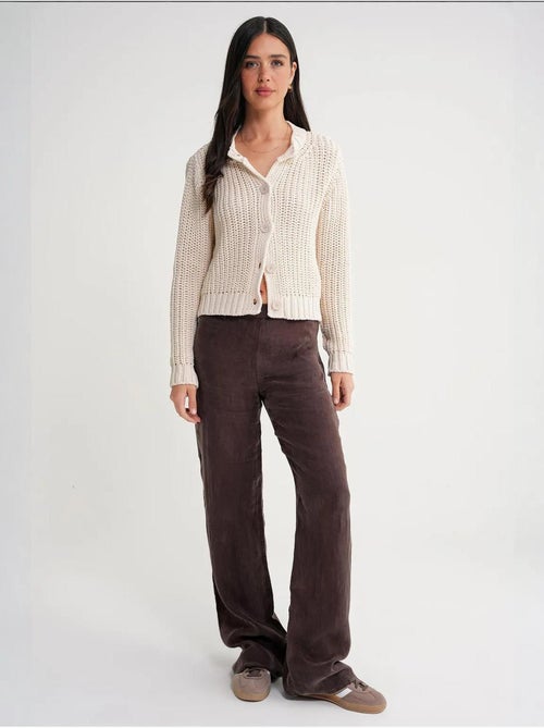 Cardigan en tricot côtelé texturé avec boutons mixray - Kiabi Cardigan en tricot côtelé texturé avec boutons mixray - Kiabi
