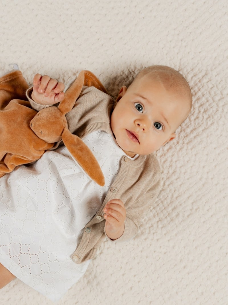 Cardigan en Tricot, Coton Noukie's Beige - Kiabi