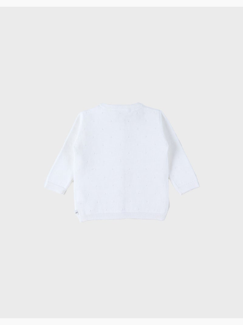 Cardigan en Tricot, Coton Noukie's Blanc - Kiabi