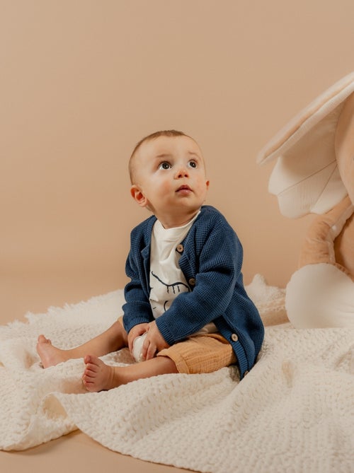 Cardigan en Tricot, Coton Noukie's - Kiabi