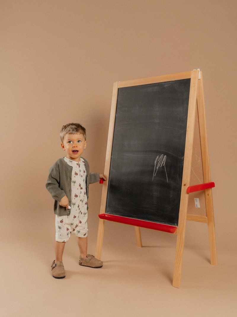 Cardigan en Tricot, Coton Noukie's Gris - Kiabi