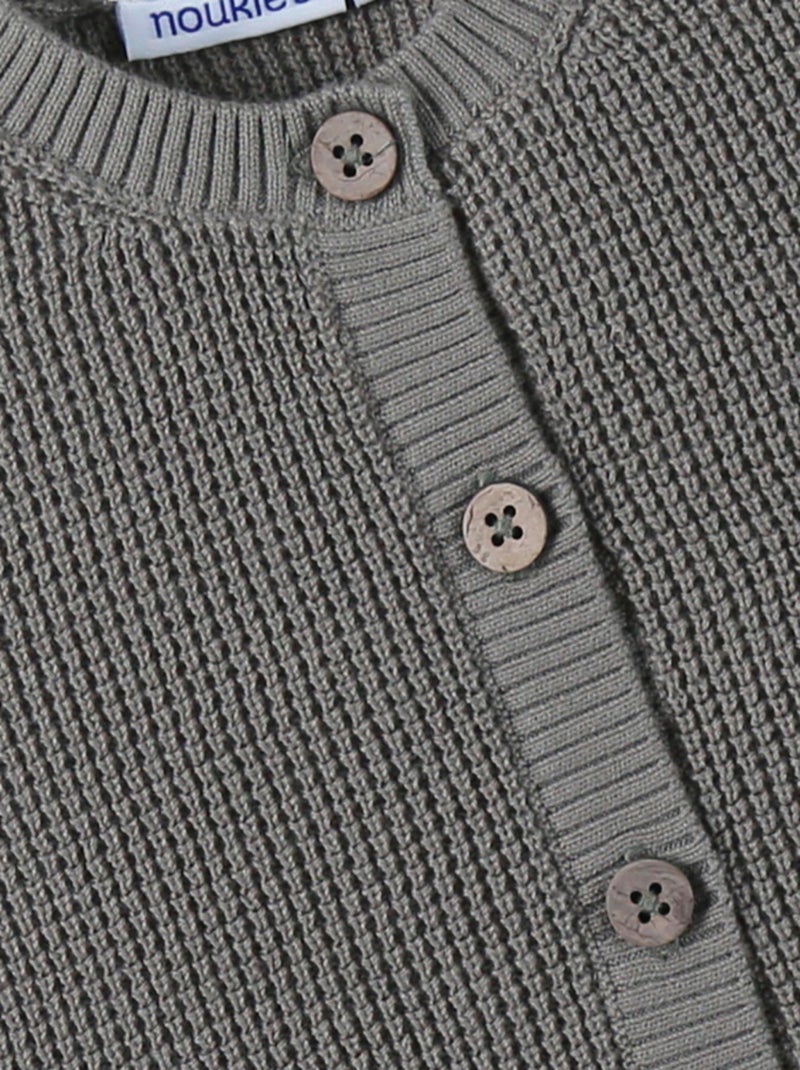Cardigan en Tricot, Coton Noukie's Gris - Kiabi