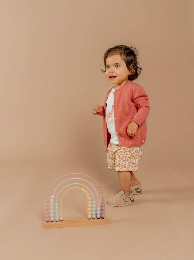 Cardigan en Tricot, Coton Noukie's Rose - Kiabi