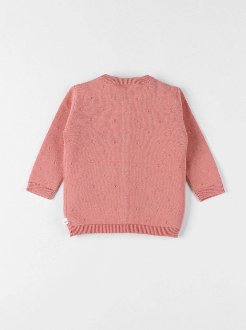 Cardigan en Tricot, Coton Noukie's Rose - Kiabi