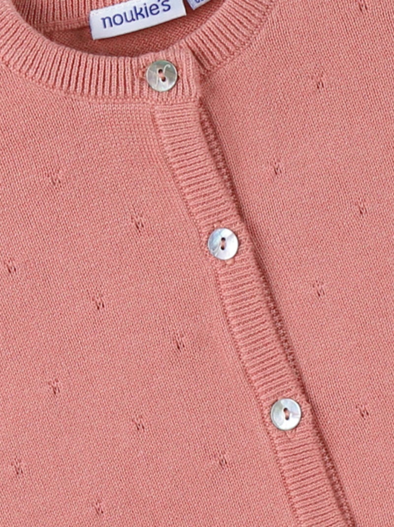 Cardigan en Tricot, Coton Noukie's Rose - Kiabi