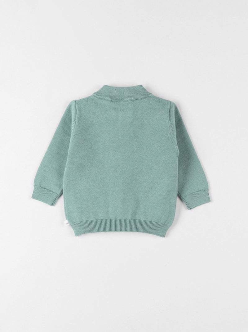 Cardigan en tricot, eucalyptus Noukie's Bleu turquoise - Kiabi