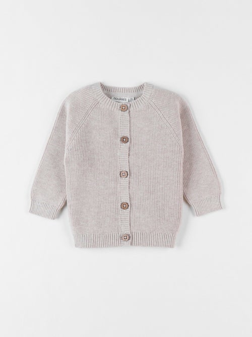 Cardigan en tricot fin, chiné Noukie's - Kiabi