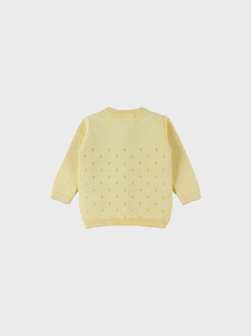 Cardigan en tricot fin, pâle Noukie's Jaune - Kiabi