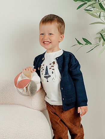 Cardigan en tricot navy Noukie's