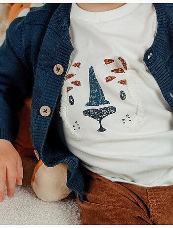 Cardigan en tricot navy Noukie's