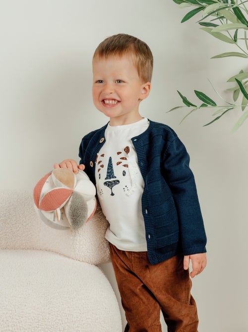 Cardigan en tricot navy Noukie's - Kiabi