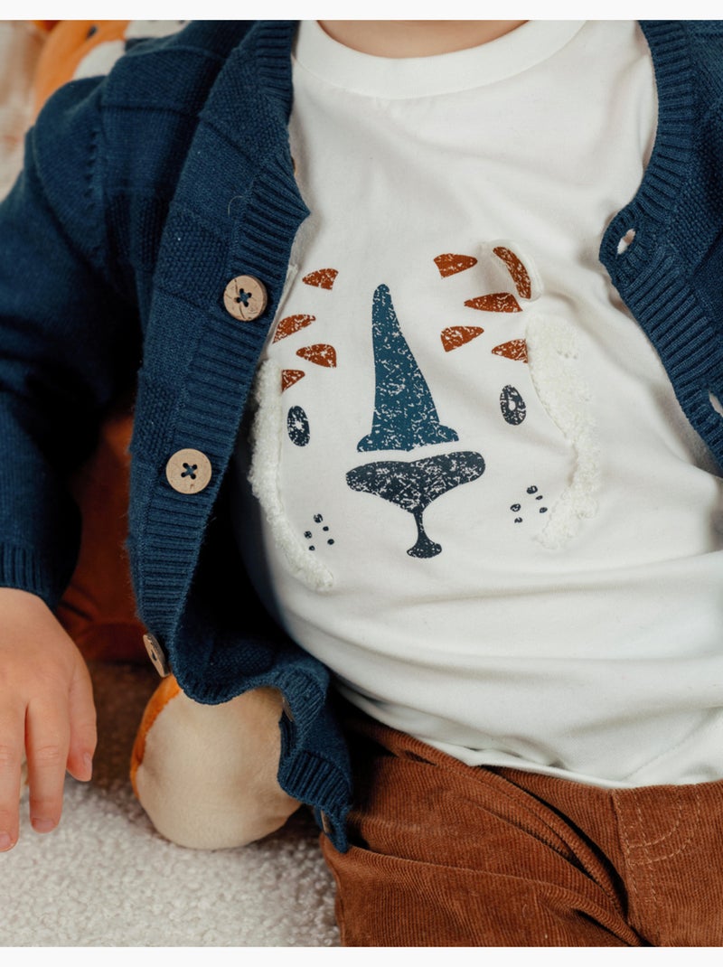 Cardigan en tricot navy Noukie's Bleu - Kiabi