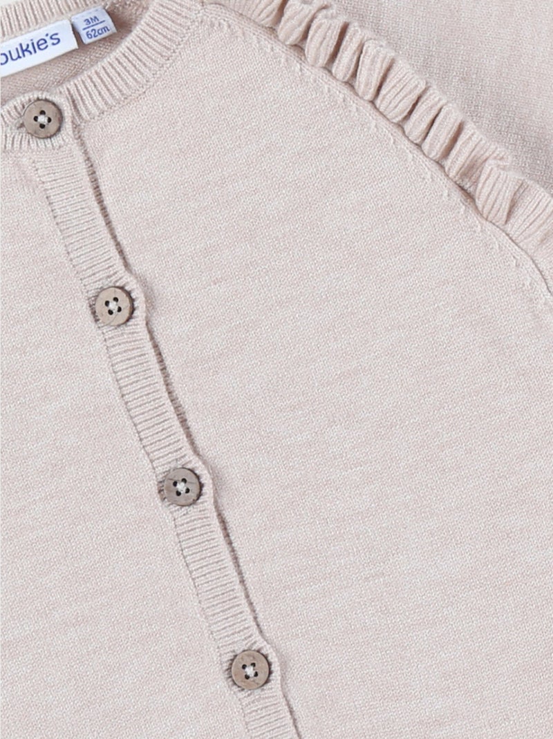 Cardigan en tricot Noukie's Beige - Kiabi