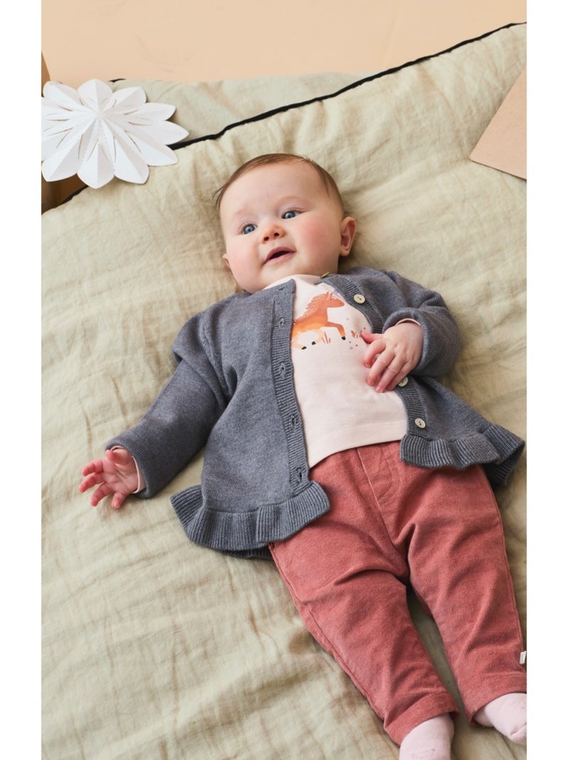 Cardigan en tricot Noukie's Gris - Kiabi