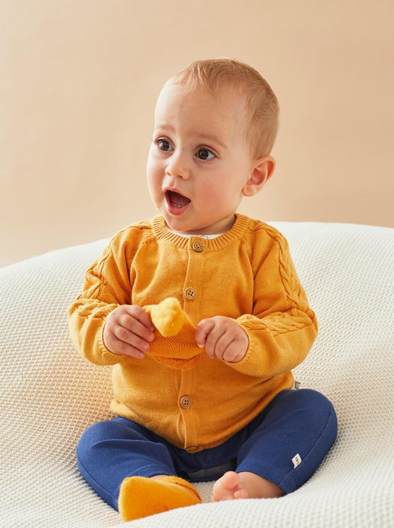 Cardigan en tricot, Noukie's Jaune - Kiabi