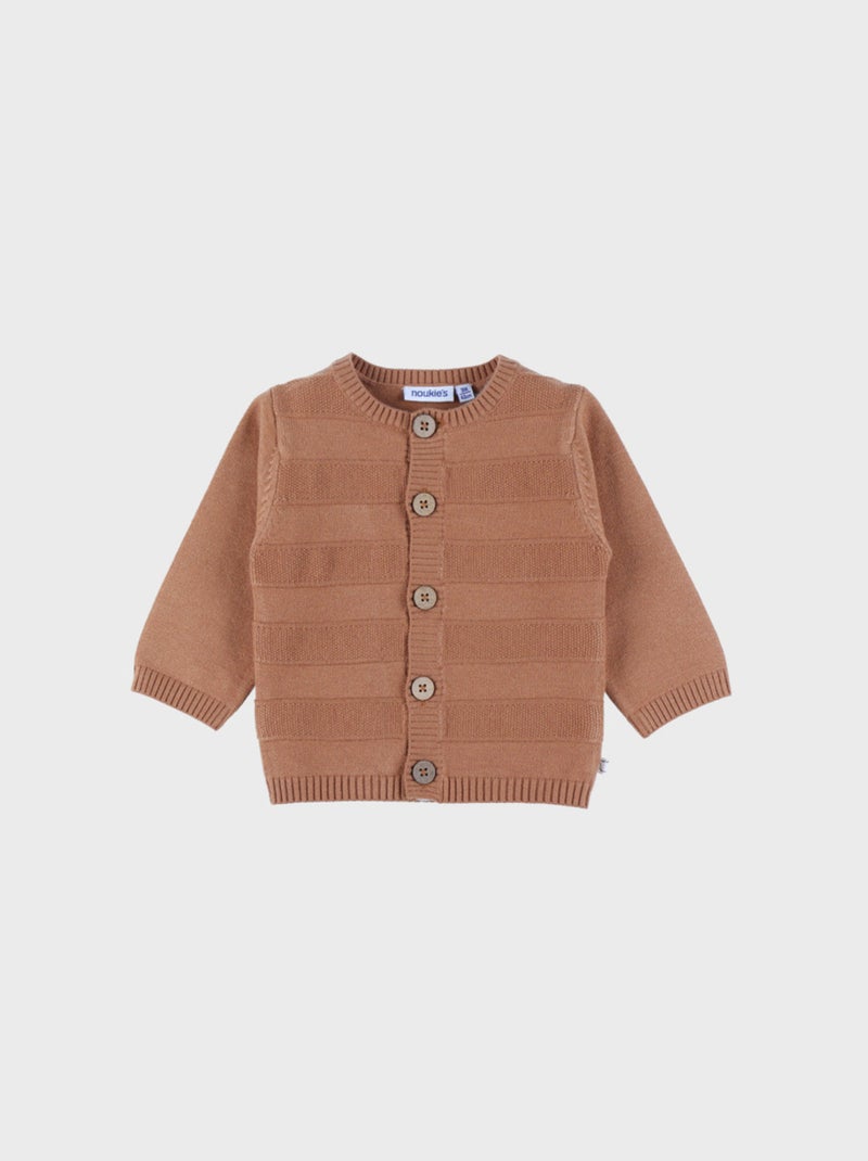 Cardigan en tricot Noukie's Marron - Kiabi