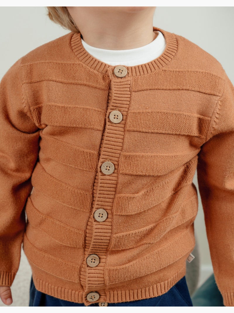 Cardigan en tricot Noukie's Marron - Kiabi