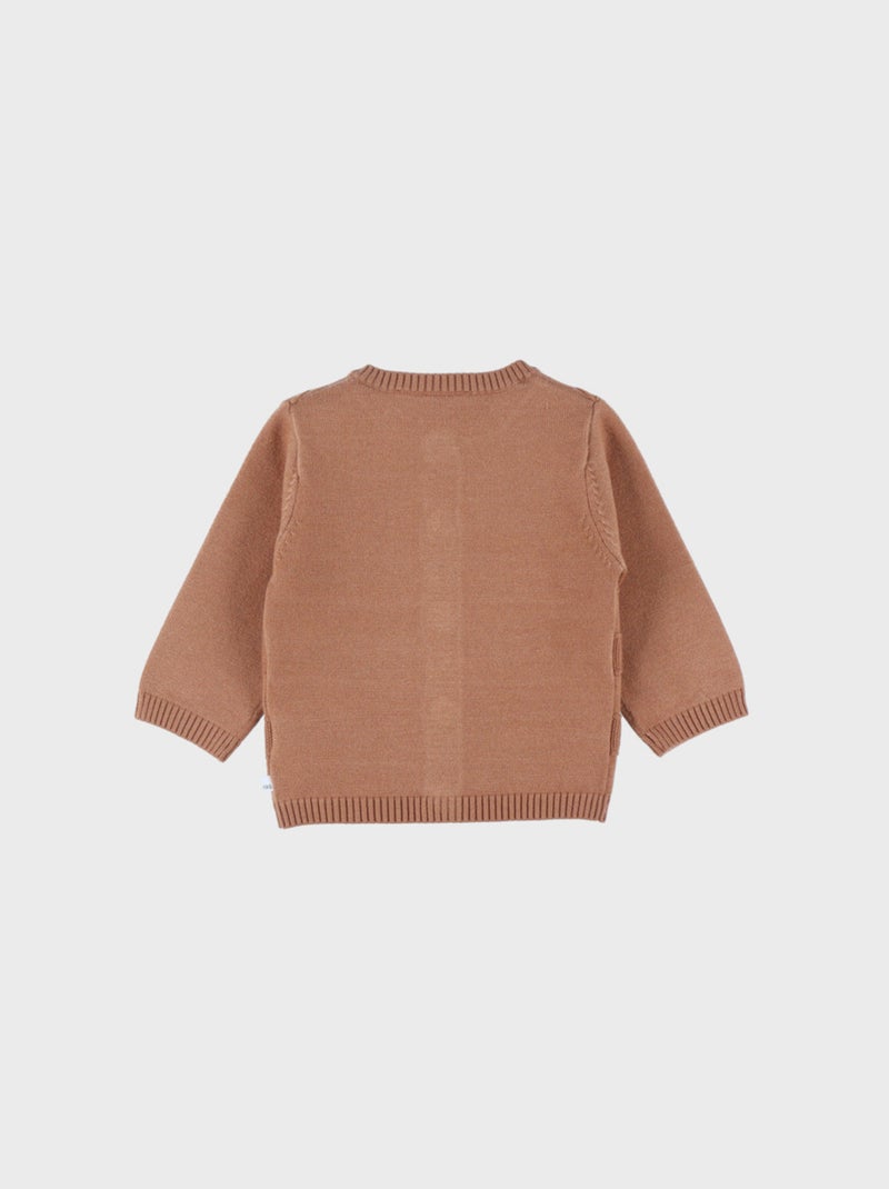 Cardigan en tricot Noukie's Marron - Kiabi