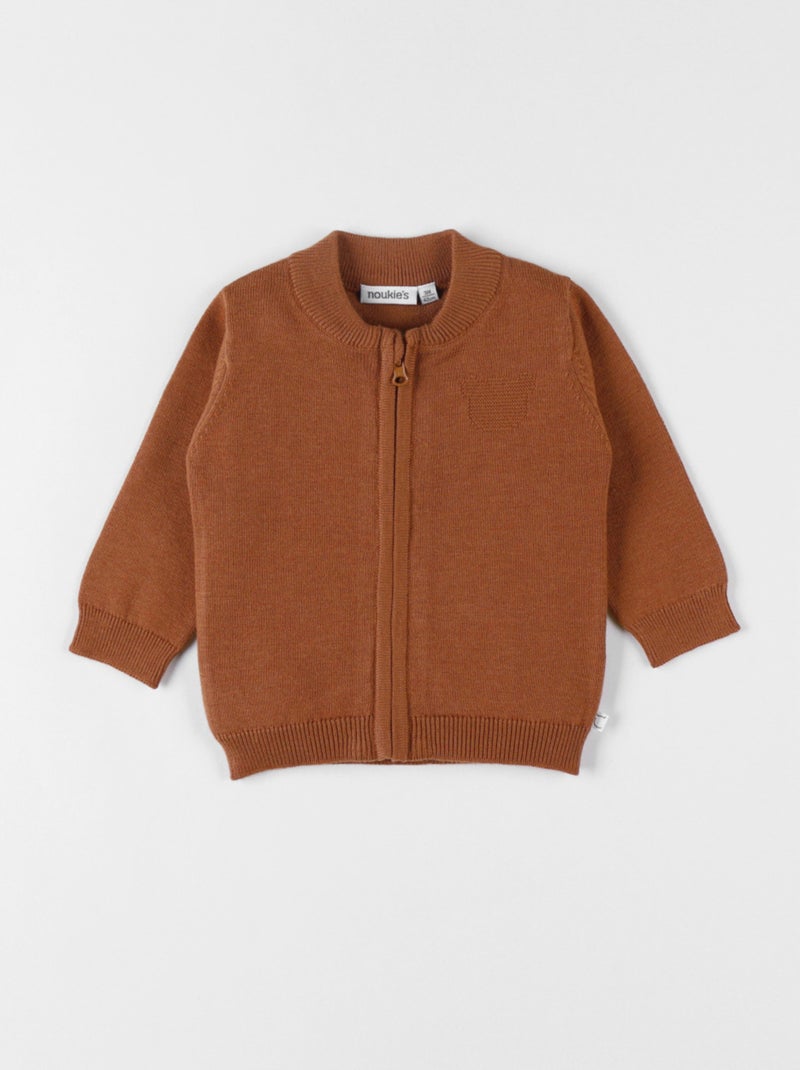 Cardigan en tricot, spéculoos Noukie's Marron - Kiabi