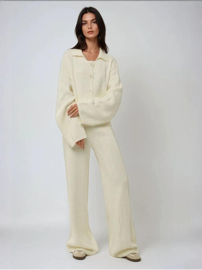 Cardigan en tricot texturé avec boutons Beige naturel - Kiabi