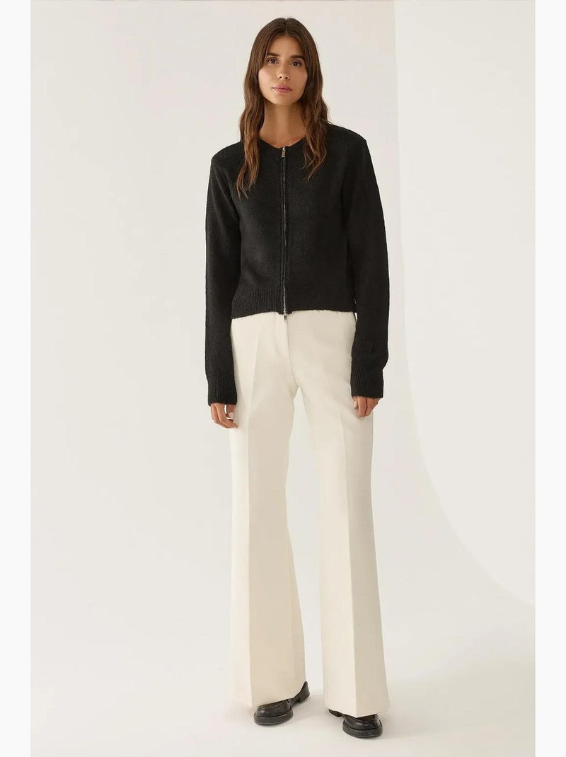 Cardigan en tricot zippé hiccup Noir - Kiabi