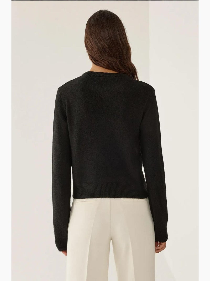 Cardigan en tricot zippé hiccup Noir - Kiabi