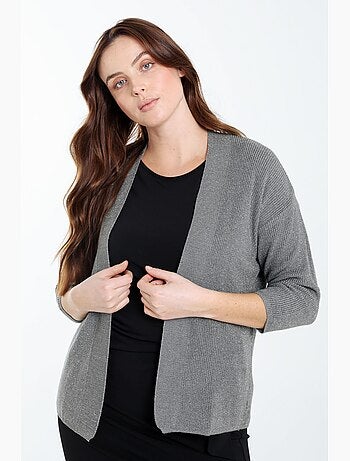 Cardigan en viscose avec lurex PAPRIKA