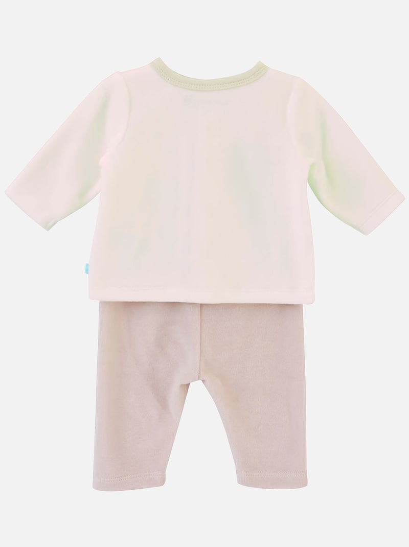 CARDIGAN ET PANTALON CLEMON Beige - Kiabi