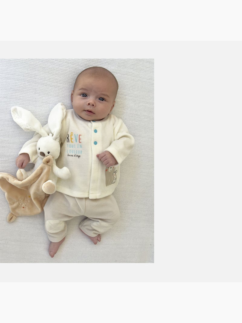 CARDIGAN ET PANTALON CLEMON Beige - Kiabi