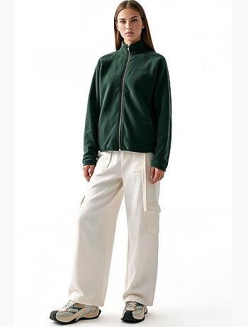 Cardigan femme à fermeture éclair busem