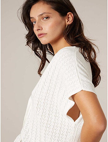 Cardigan femme en coton 'Deeluxe'