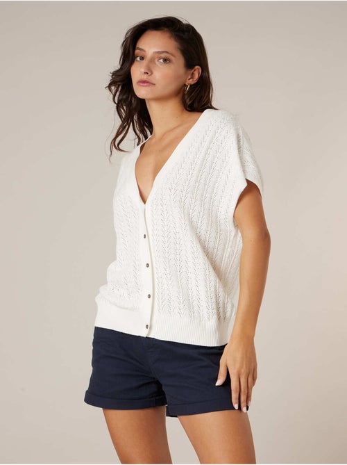 Cardigan femme en coton 'Deeluxe' - Kiabi