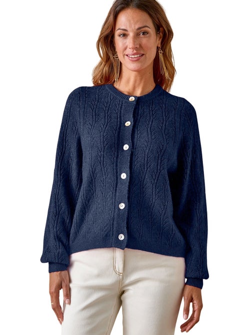 Cardigan femme en maille fantaisie - DAXON - Kiabi