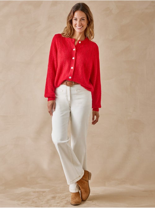 Cardigan femme en maille fantaisie - DAXON - Kiabi