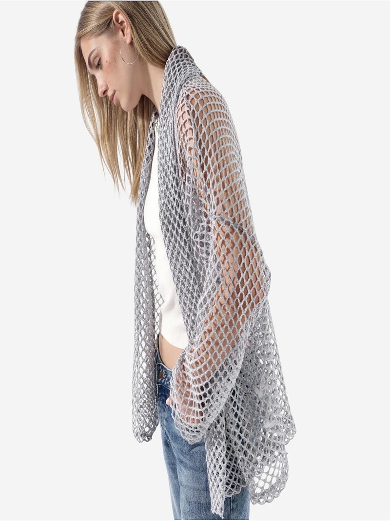 Cardigan femme en mélange de coton busem Gris clair - Kiabi