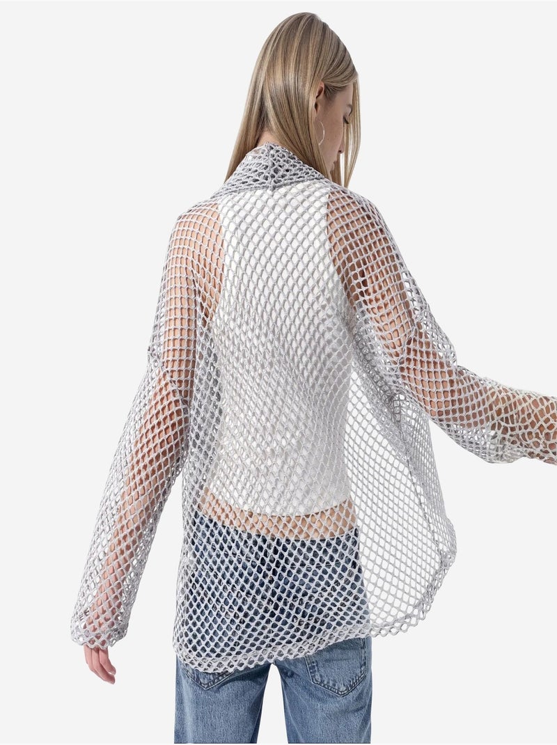 Cardigan femme en mélange de coton busem Gris clair - Kiabi