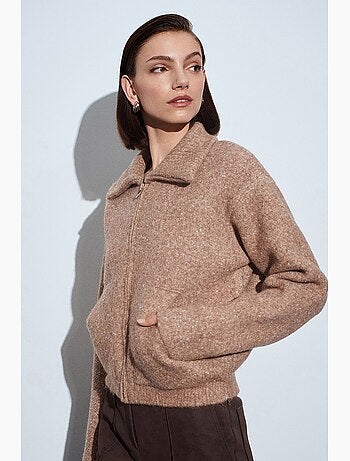 Cardigan femme en mélange de laine dilvin
