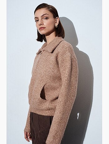 Cardigan femme en mélange de laine dilvin