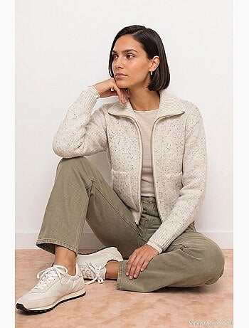 Cardigan femme en mélange de laine dilvin