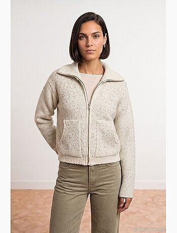 Cardigan femme en mélange de laine dilvin