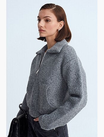 Cardigan femme en mélange de laine dilvin