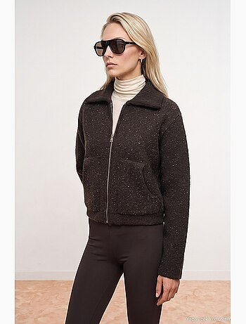 Cardigan femme en mélange de laine dilvin