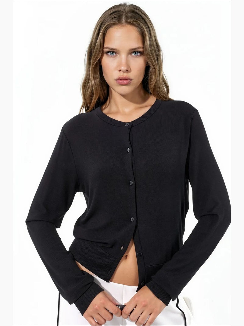 Cardigan femme en mélange de viscose busem Noir - Kiabi