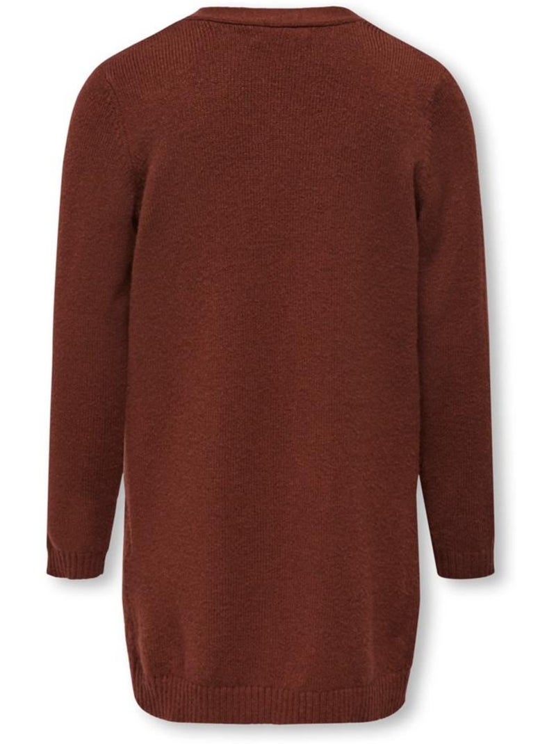 Cardigan Fille Kids ONLY Marron cappuccino - Kiabi