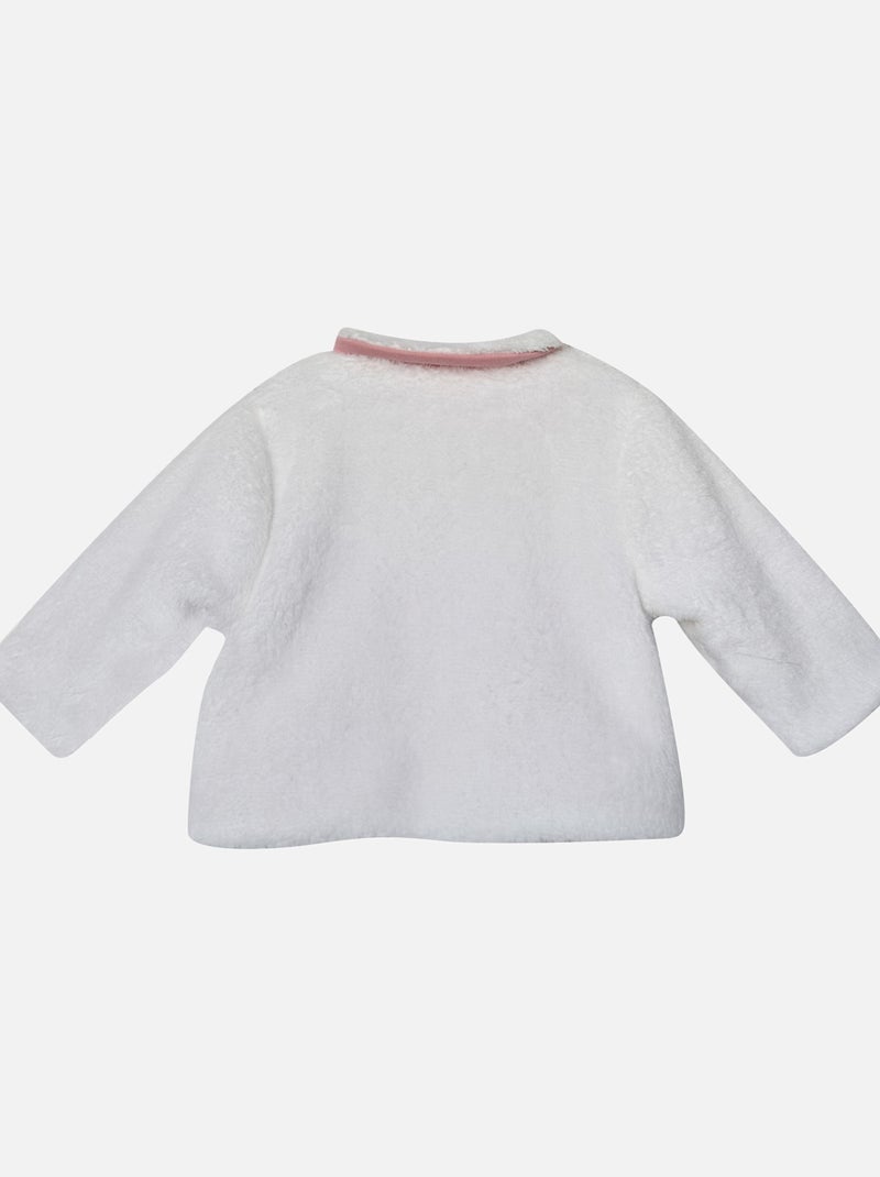 CARDIGAN FLEURA VELOURS DOUX Beige - Kiabi