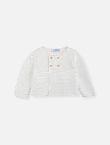 Cardigan grand bébé en coton biologique