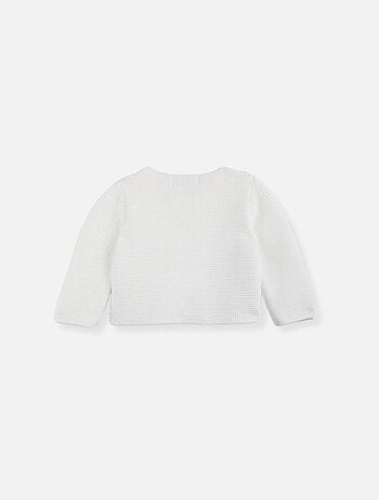 Cardigan grand bébé en coton biologique