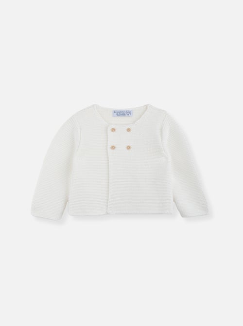 Cardigan grand bébé en coton biologique - Kiabi Cardigan grand bébé en coton biologique - Kiabi