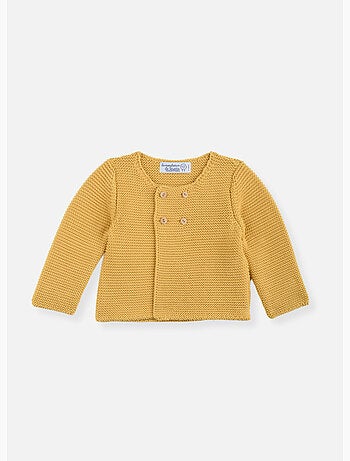 Cardigan grand bébé en coton biologique